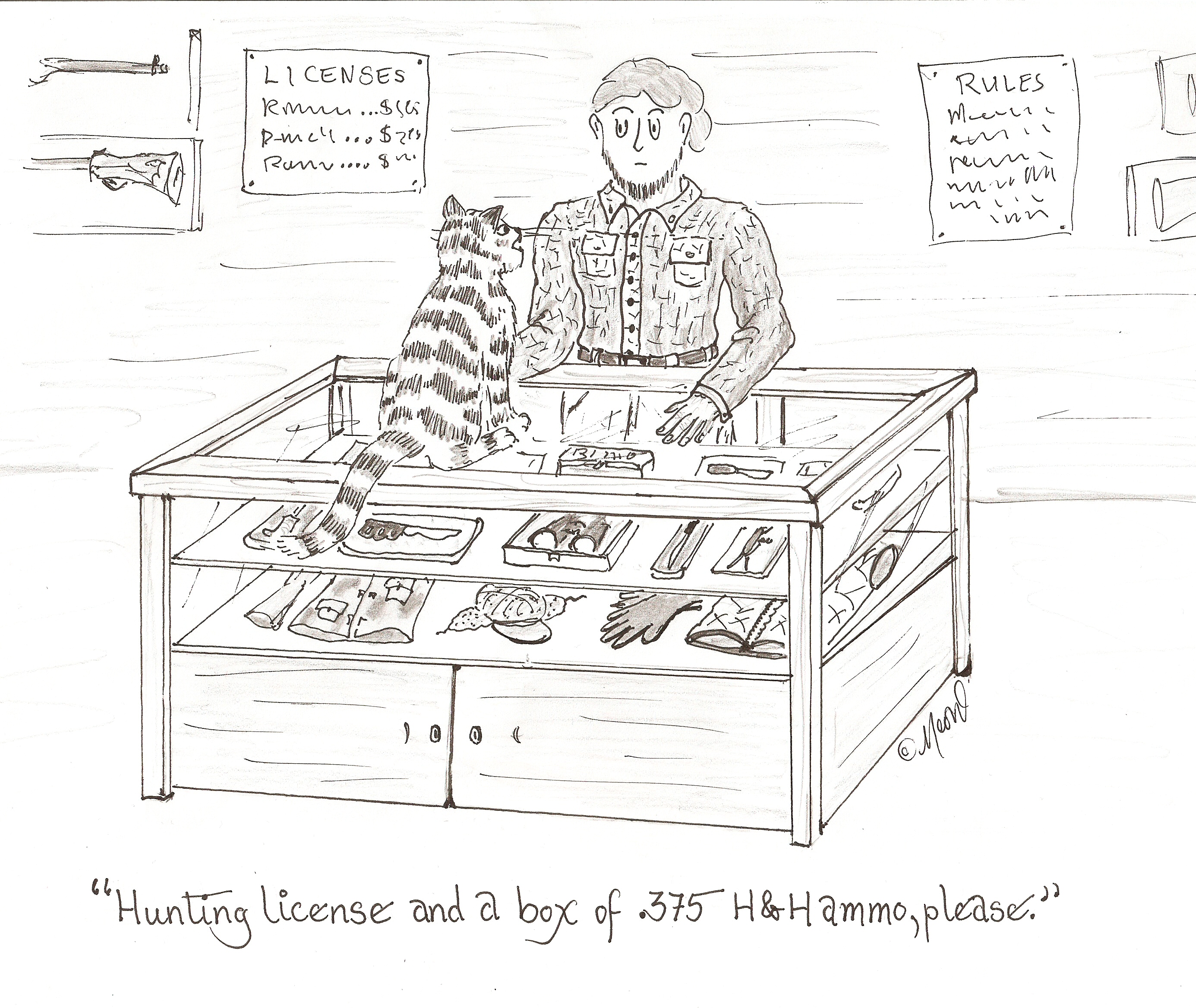 hunting licence cartoon